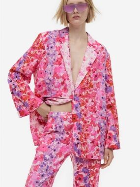H&M Pink Oversized Blazer
